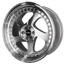 Kit 4 Rodas Aro 15x8 Rodera TMB 4x100 Et 25 Silver Polished RDR19