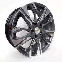 Kit 4 Rodas Aro 17 5x105 GM Tracker Grafite Diamantada S24 Kit 4 Rodas Aro 17 5x105 GM Tracker Grafite Diamantada S24