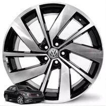 kit 4 Rodas aro 17 Jetta Gli Preta diamantada