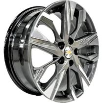 Kit 4 Rodas Aro 17x7 5x105 Tracker Grafite Diamantada Krmai S24