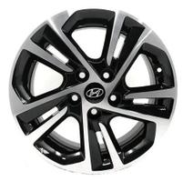 Kit 4 Rodas Aro 17x7 5x114 Creta Prestige Preta Diamantada Krmai S16