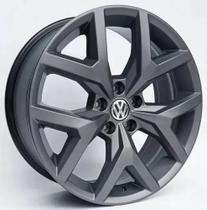 Kit 4 Rodas Aro 17x7 5x120 Amarok V6 Grafite Fosca Krmai S07