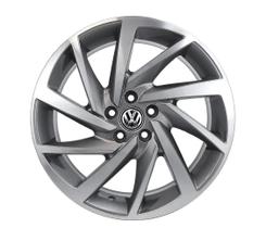 kit 4 Rodas Aro 17x7 Vw Novo Polo/Virtus 5x112 GD Et47 Krmai R93