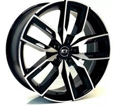 Kit 4 Rodas Aro 18x8 5x105 Cruze Preta Diamantada Krmai K67 Kit 4 Rodas Aro 18x8 5x105 Cruze Preta Diamantada Krmai K67