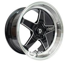 Kit 4 Rodas Aro 18x9,5 Dcenti Nagoya 5x114,3 Black B/Polida