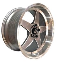 Kit 4 Rodas Aro 18x9,5 Dcenti Nagoya 5x114,3 Grafite B/Polida