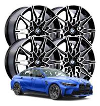 kit 4 Rodas aro 19 BMW M3 M4 Preta diamantada