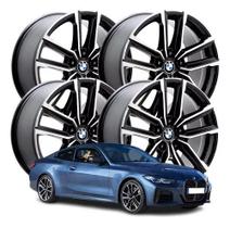 kit 4 Rodas aro 20 BMW 440i Preta diamantada