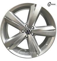 Kit 4 Rodas Aro 20x7,5 Vw Fusca Tsi 5x100 Prata Brw 1730