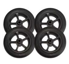 Kit 4 Rodas Dianteira 6 Pvc Para Cadeira De Banho Higiênica