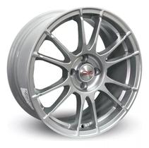 Kit 4 Rodas Esportiva Oz Race Aro 15x6 4x100 S251 Cor Prata