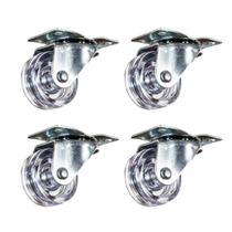 kit 4 rodas para carrinho White carrinhos cestos s/Trava