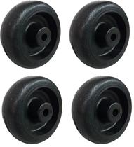 Kit 4 Rodas PP 3' (7,5mm) Preta P/ Expositor Rodízio Etc. - P312F516Preta