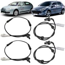Kit 4 Rodas Sensor Abs Peugeot Citroen 308 408 C4 Ds4 4545L0