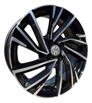 Kit 4 Rodas VW 4x100 Gol Saveiro Voyage Aro 15 Krmai K72 Preto Diamantado Kit 4 Rodas VW 4x100 Gol Saveiro Voyage Aro 15 Krmai K72 Preto Diamantado