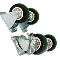 Kit 4 Rodinha De Silicone Moveis Andaimes Rodizio Giratório Fixa