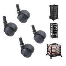 Kit 4 Rodinhas Dompel P/ Carrinhos Auxiliares Salão Original