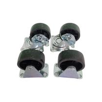 Kit 4 Rodinhas Giratórias e Fixas Antirruído Pratico e Resistente