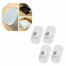 Kit 4 Rodinhas Rodas Adesivas Rodizio Esfera para Moveis Caixa Multiuso Wincy - Rio de Ouro