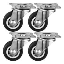 Kit 4 Rodinhas Rodízio Rodas Reforçada Moveis Carrinho 100Kg - Gadan