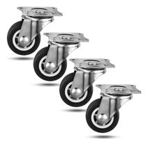 Kit 4 Rodinhas Rodízio Rodas Reforçada Moveis Carrinho