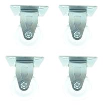Kit 4 Rodízio Fixo Anti Risco Roda 15mm Kit 4 Rodízio Fixo Anti Risco Roda 15mm