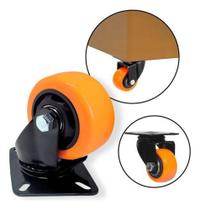 Kit 4 Rodízio Giratório Reforçado 40mm Para Móveis E Carrinhos - Yesnio