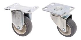 Kit 4 Rodizio Placa Roda 2pol. R210 Pvc (2 Giratorio + 2 Fixo) Kit 4 Rodizio Placa Roda 2pol. R210 Pvc (2 Giratorio + 2 Fixo)