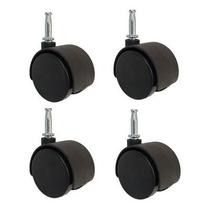 Kit 4 Rodizios 1,5" Conjunto Roda Rodinha Cadeira Escritorio Kit 4 Rodizios 1,5" Conjunto Roda Rodinha Cadeira Escritorio