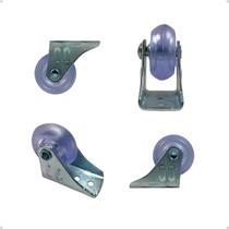 Kit 4 Rodízios Rodinha 38mm Fixo Multiuso para Sofá Bicama e Móveis em Geral