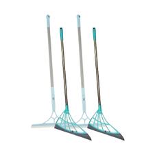 Kit 4 Rodo Mop Vassoura Multiuso Mágico Silicone Limpeza Fácil Vidro Piso Ergonômico Extensor Espelho Varre Seca