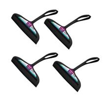 Kit 4 Rodo Rodinho de pia Sanremo 14Cm com Borracha Preto