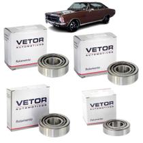 Kit 4 Rolamento Diferencial Dana 30 Jeep Engesa 4x4 Gm Opala
