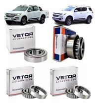 Kit 4 Rolamentos Diferencial Dianteiro S10 4x4 2012 A 2023