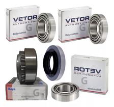 Kit 4 Rolamentos Pião Diferencial Traseiro Toyota Hilux 4x4