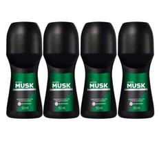 Kit 4 Rollon Musk Metropolitano 48ml Avon Desodorante Antitranspirante Kit 4 Rollon Musk Metropolitano 48ml Avon Desodorante Antitranspirante