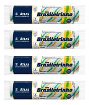 Kit 4 Rolo De Lã Pintura Anti Respingo 23cm Brasileirinho Kit 4 Rolo De Lã Pintura Anti Respingo 23cm Brasileirinho