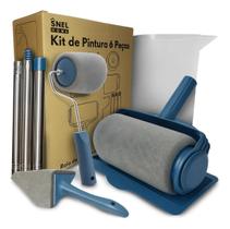 Kit 4 Rolo De Pintura Com Reservatório Inteligente, Prático, Fácil De Usar Rolo Antirrespingo Snel Kit 4 Rolo De Pintura Com Reservatório Inteligente, Prático, Fácil De Usar Rolo Antirrespingo Snel