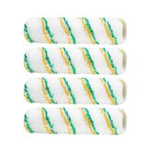Kit 4 Rolo Pintura Anti Respingo Lã Poliamida 23cm Tigre