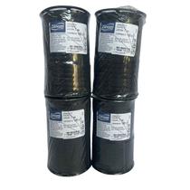 Kit 4 Rolos De 100mt - Elástico Zanotti Jaraguá 8 Preto 7mm