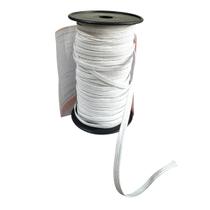 Kit 4 rolos Elásticos chato Número 6 de 0.4mm Branco de 50m