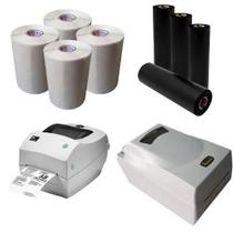 Kit 4 Rolos Etiqueta Bopp 100x75mm 2 Ribbons Misto Kit 4 Rolos Etiqueta Bopp 100x75mm 2 Ribbons Misto