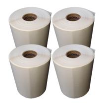 Kit 4 Rolos Etiqueta Térmica Direta 40x40mm 2 colunas Não Usa Ribbon
