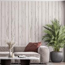 Kit 4 Rolos Papel De Parede Adesivo Madeira Rústica 3,0M