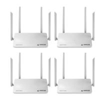 Kit 4 Roteadores Smart Mesh Giga Wi-Fi Positivo Dual Band 2.4/5GHz 3 Lan/1 Wan 256 Dispositivos 800 m² De Cobertura