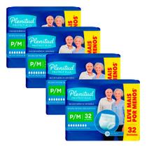 Kit 4 Roupa Íntima Plenitud Protect Plus Unissex Tamanho P/M 32 Unidades Leve Mais Por Menos
