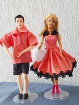 KIT 4 Roupinha boneca Barbie e o 1 Boneco Kem