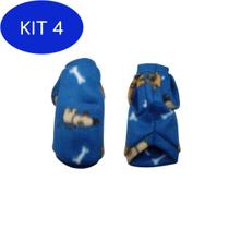 Kit 4 Roupinha De Cachorro Filhote - Azul Dog