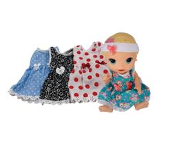 kit 4 Roupinhas para boneca baby alive Vestido para boneca