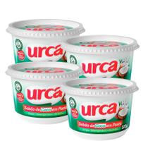 Kit 4 Sabão em Pasta Coco 3 em 1 Urca 500g